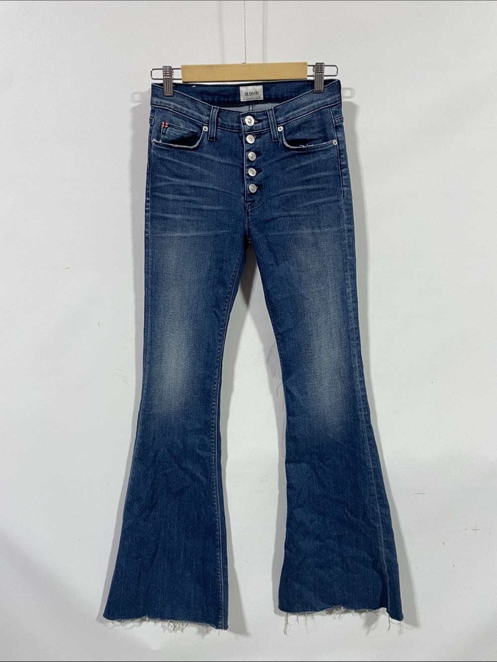 Hudson High waist Jodi Dark Blue Flared Jeans - Button Fly